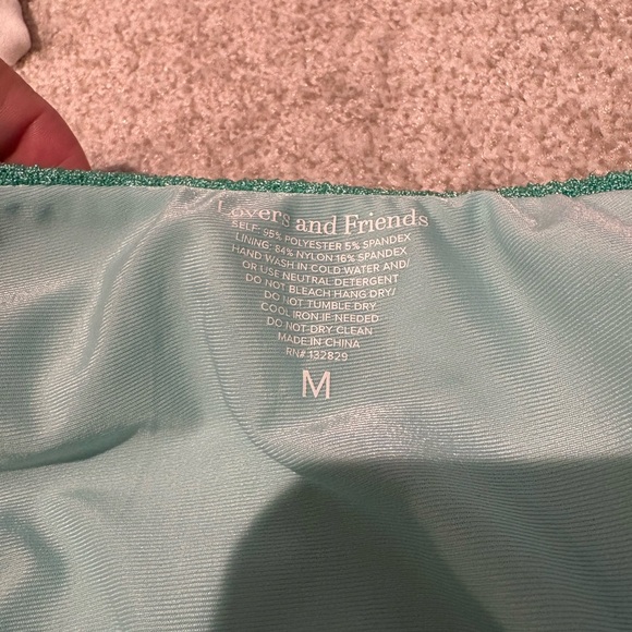 Lovers + Friends Seafoam Green Cutout Swimsuit. Revolve swim - Picture 4 of 5